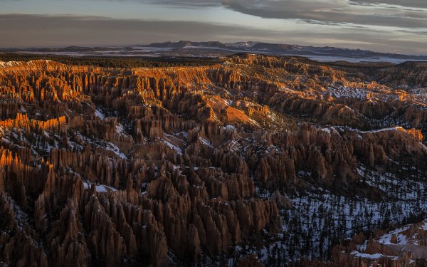 Earth Bryce Canyon National Park National Park Landscape USA Winter Mountain Canyon HD Wallpaper | Background Image