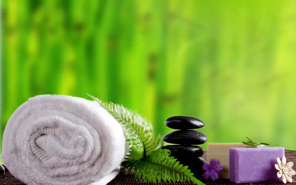 zen stone soap towel man made spa HD Desktop Wallpaper | Background Image