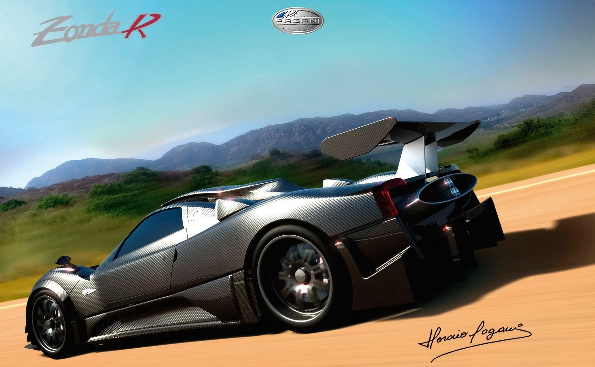 The Pagani Zonda R: A high-definition desktop wallpaper featuring the iconic Zonda R sports car by Horacio Pagani.