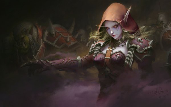 Video Game World Of Warcraft Warcraft Sylvanas Windrunner Elf Woman Warrior Pointed Ears HD Wallpaper | Background Image