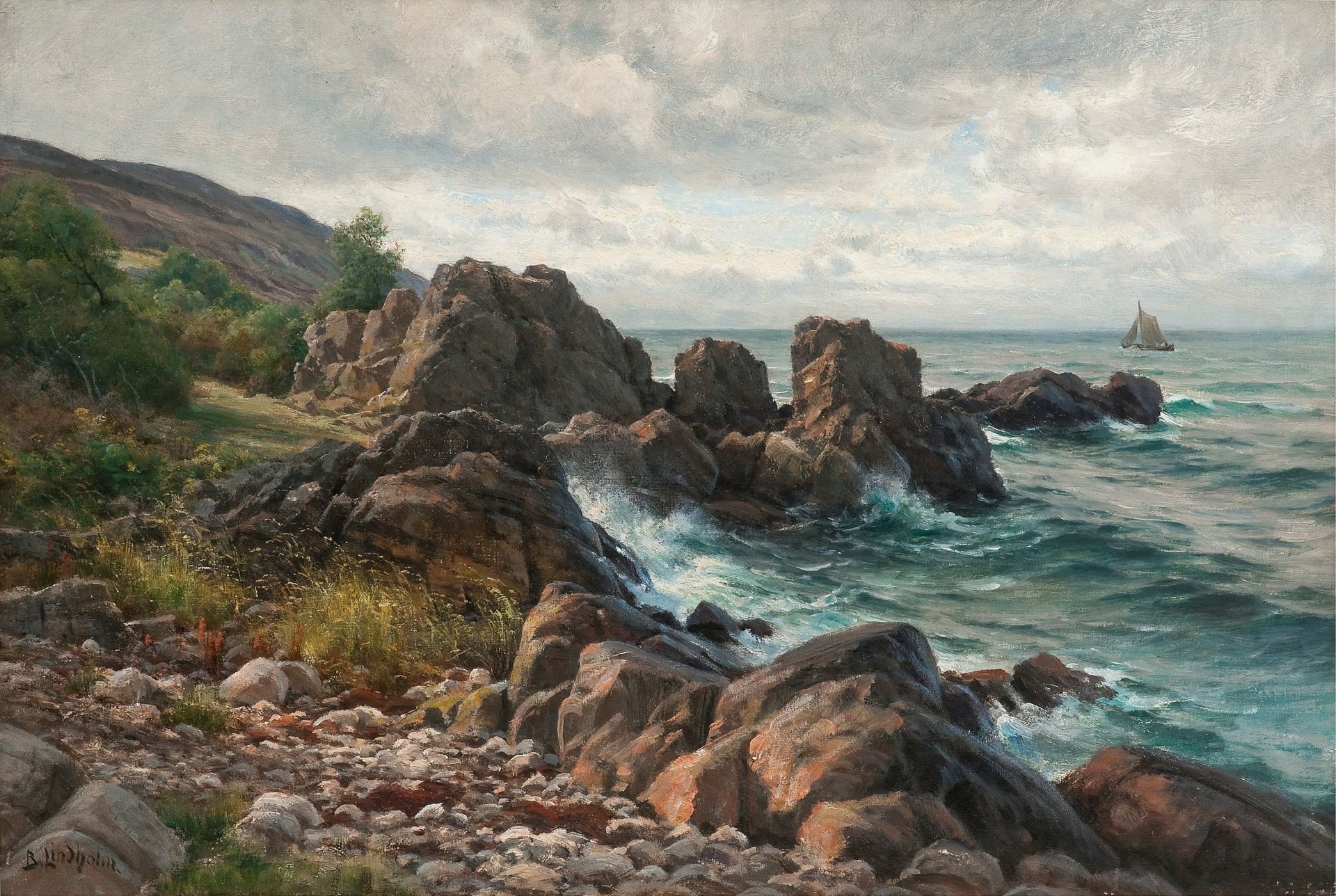 Berndt Lindholm 1841-1914 пейзажи