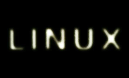 HD desktop wallpaper featuring the word LINUX illuminated against a black background, highlighting technology and open-source software themes.