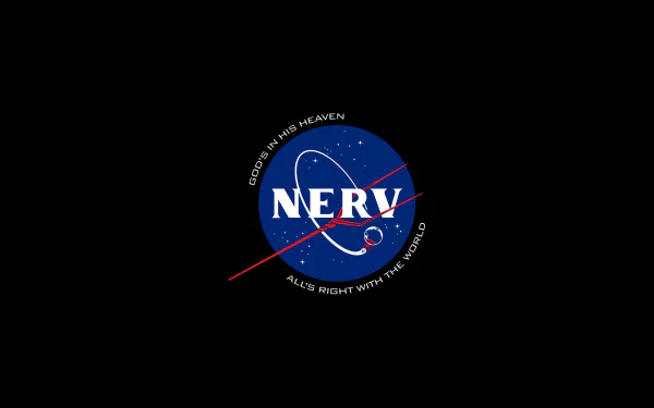 NASA NERV (Evangelion) Anime Neon Genesis Evangelion HD Desktop Wallpaper | Background Image