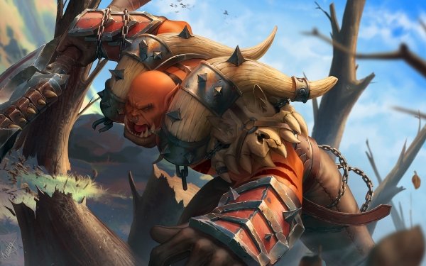 Video Game World Of Warcraft Warcraft Garrosh Hellscream Warrior Orc HD Wallpaper | Background Image