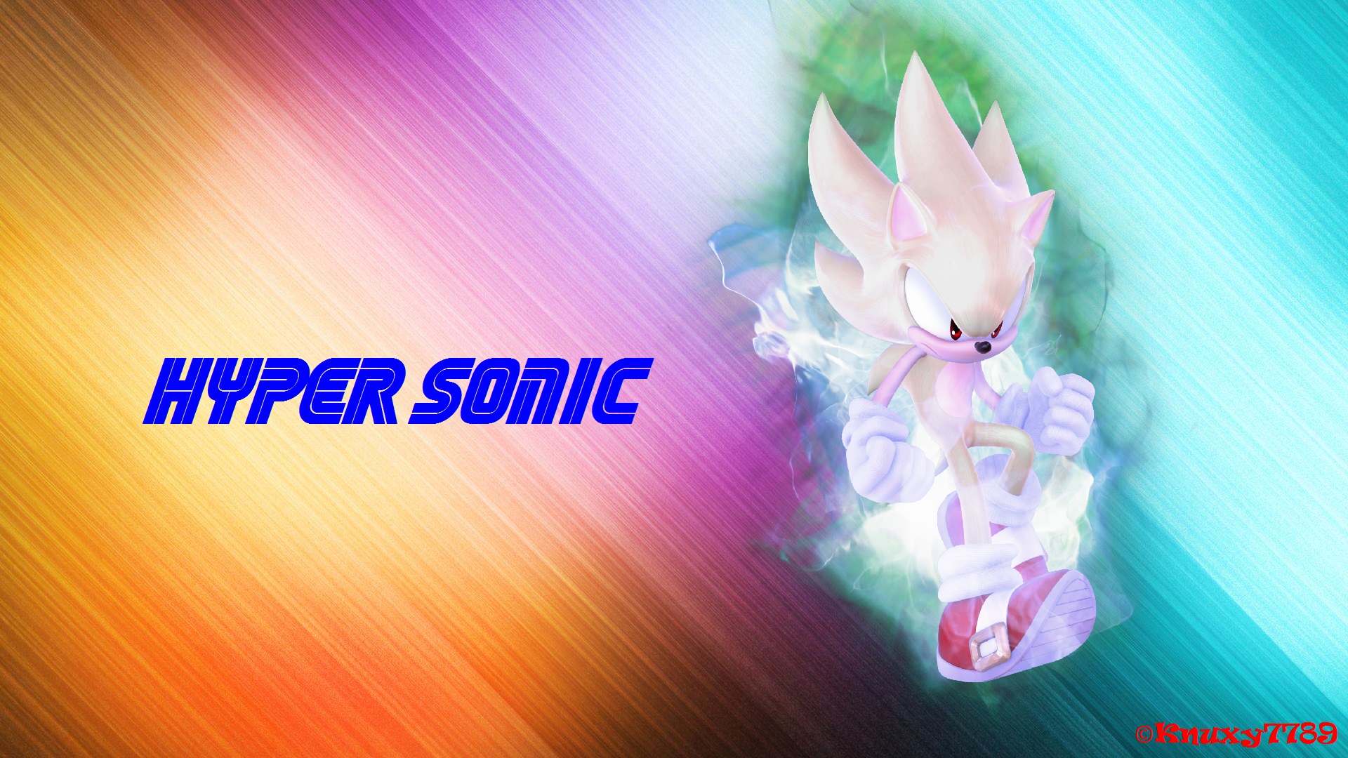 I decided to make a Hyper Sonic Wallpaper for fun! : r/SonicTheHedgehog