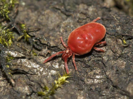  Velvet Mite (Trombidium holosericeum) by Jörg Hempel