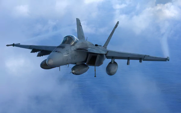 warplane aircraft jet fighter military Boeing F/A-18E/F Super Hornet HD Desktop Wallpaper | Background Image