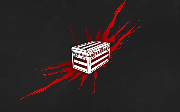 Minimalist 8K Ultra HD PC wallpaper featuring the Plunderers Instinct emblem from Dead by Daylight, showcasing clean design and gaming-themed visuals.