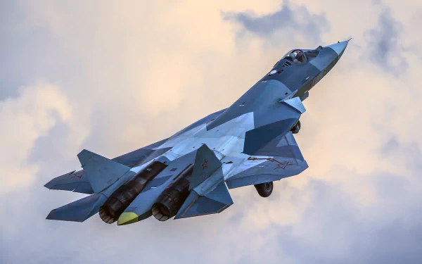 warplane aircraft jet fighter military Sukhoi Su-57 HD Desktop Wallpaper | Background Image