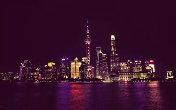  China Neon City Lights