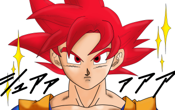 COMO DESENHAR O GOKU SUPER SAYAJIN GOD DEUS - DRAGON BALL 