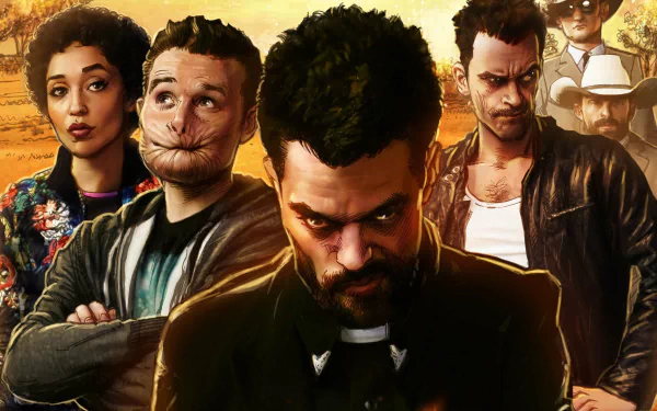 Tulip O'Hare Ruth Negga Cassidy (Preacher) Joseph Gilgun Dominic Cooper Jesse Custer TV Show preacher HD Desktop Wallpaper | Background Image