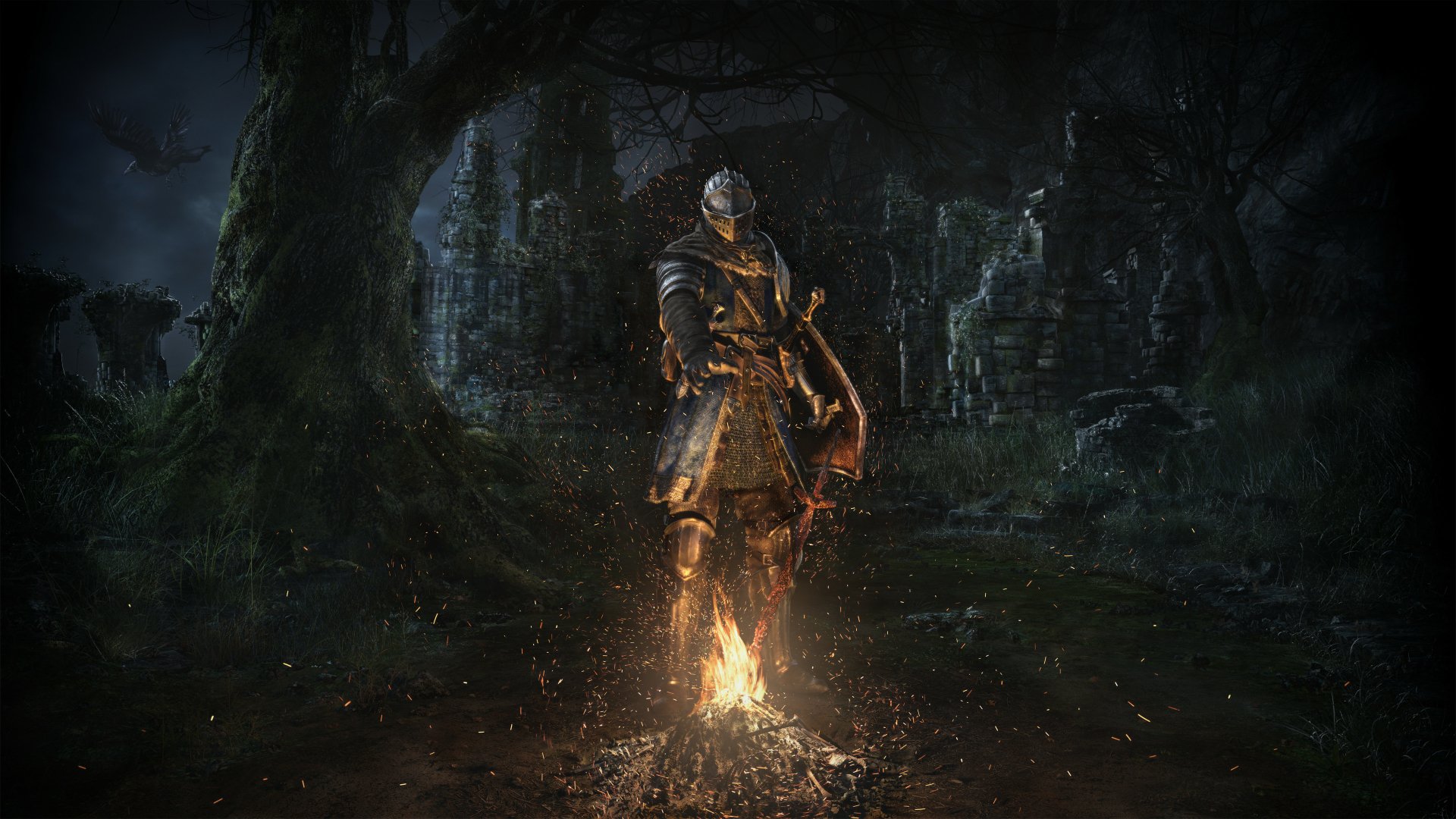 Dark Souls Bonfire - 4K Ultra HD Wallpaper