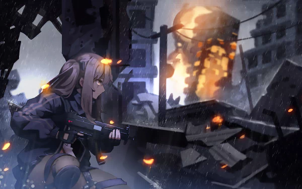 UMP9 (Girls Frontline) video game Girls Frontline HD Desktop Wallpaper | Background Image