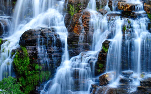 slate nature waterfall HD Desktop Wallpaper | Background Image