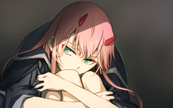 Anime Darling in the FranXX Zero Two Pink Hair Green Eyes HD Wallpaper | Background Image
