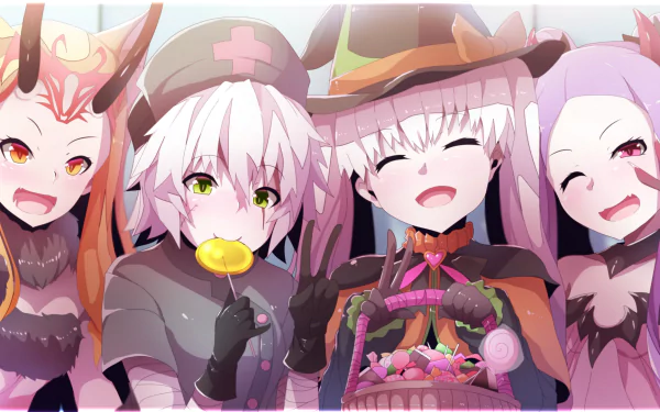 Wu Zetian (Fate/Grand Order) Ibaraki Douji Nursery Rhyme Jack the Ripper (Fate/Apocrypha) Anime Fate/Grand Order HD Desktop Wallpaper | Background Image