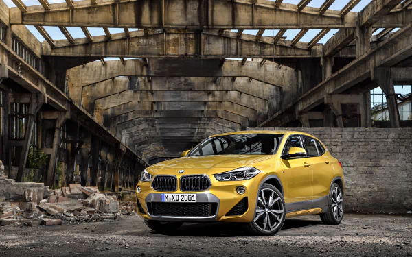 SUV yellow car car BMW vehicle BMW X2 HD Desktop Wallpaper | Background Image