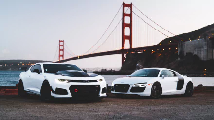 car Audi R8 vehicle Chevrolet Camaro HD Desktop Wallpaper | Background Image