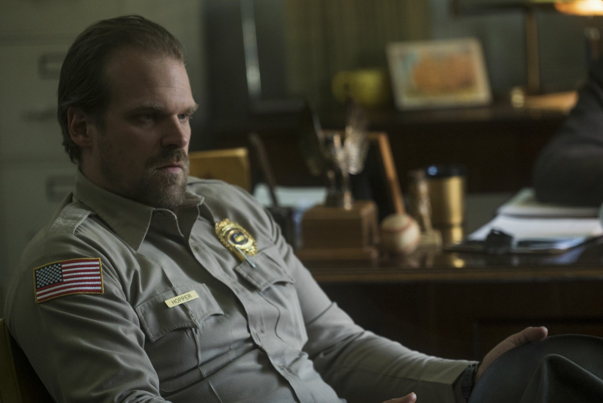 Download Jim Hopper David Harbour Tv Show Stranger Things Hd Wallpaper 