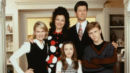 Margaret Sheffield Nicholle Tom Brighton Sheffield Benjamin Salisbury Grace Sheffield Madeline Zima Maxwell Sheffield Charles Shaughnessy Fran Fine Fran Drescher TV Show The Nanny HD Desktop Wallpaper | Background Image