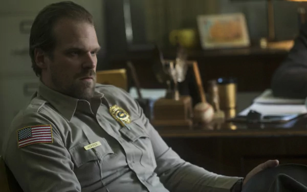 Jim Hopper David Harbour TV Show Stranger Things HD Desktop Wallpaper | Background Image