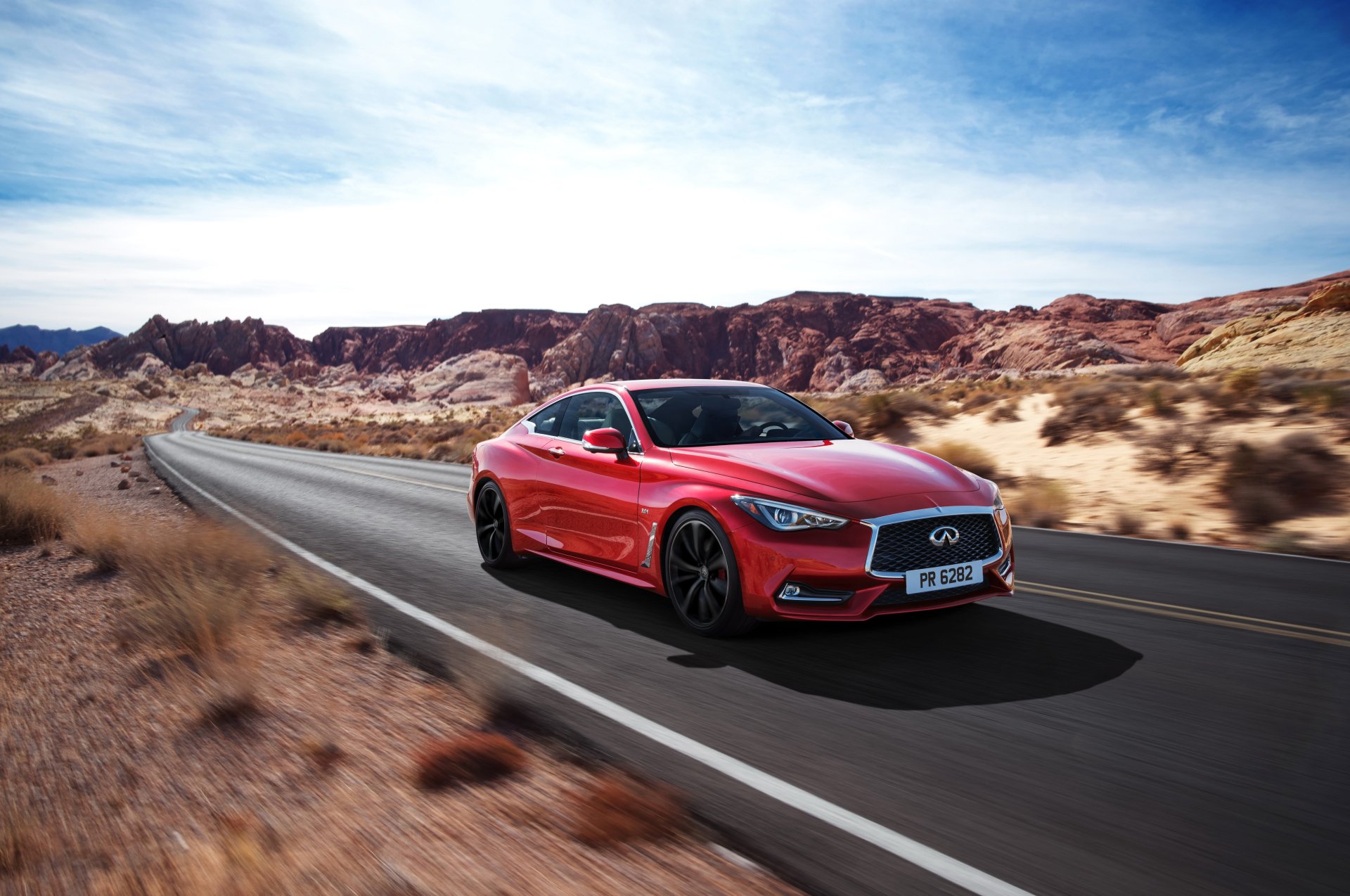 Download Desert Car Infiniti Vehicle Infiniti Q60 4k Ultra HD Wallpaper