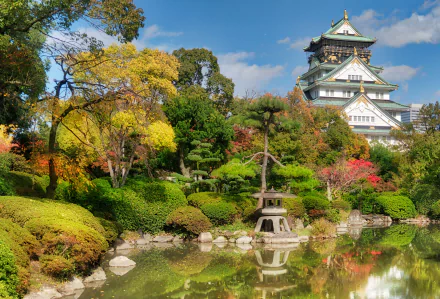 park Japan castle Osaka man made Osaka Castle HD Desktop Wallpaper | Background Image