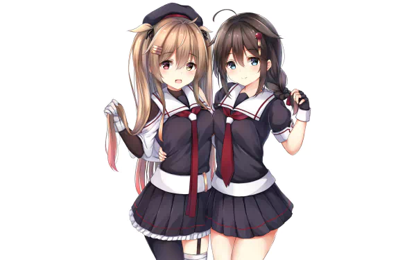 Murasame (Kancolle) Shigure (Kancolle) Anime Kantai Collection HD Desktop Wallpaper | Background Image