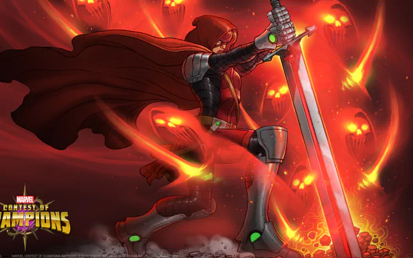 Jeannine Sauvage Guillotine (Marvel Comics) video game MARVEL Contest of Champions HD Desktop Wallpaper | Background Image