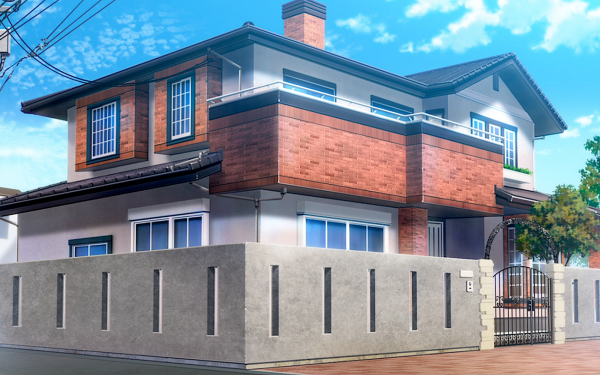 Anime Citrus Casa Ladrillo Arquitectura Fondo de pantalla HD | Fondo de Escritorio