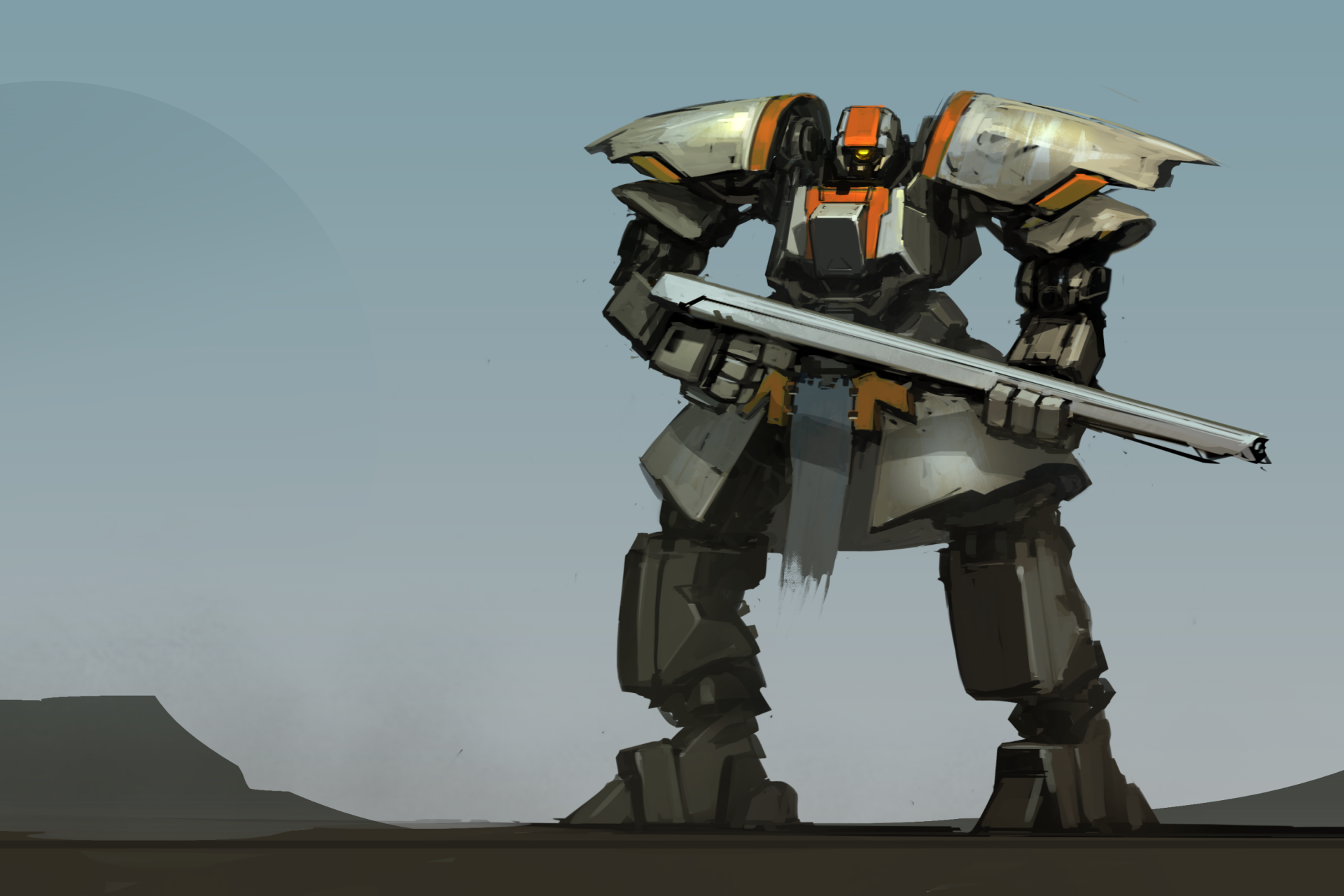 Download Weapon Sci Fi Robot HD Wallpaper by ksenolog | 3000x2000 ...