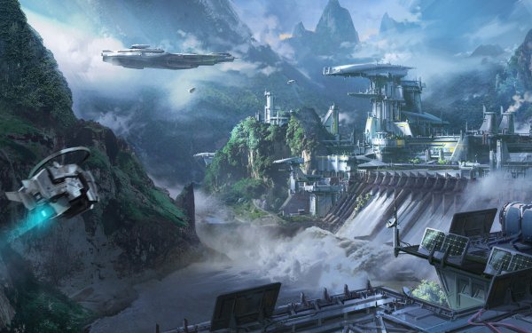 Sci Fi Landscape HD Wallpaper | Background Image