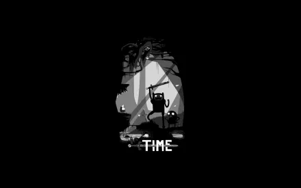 Limbo (Video Game) Finn (Adventure Time) Jake (Adventure Time) Marceline (Adventure Time) TV Show Adventure Time HD Desktop Wallpaper | Background Image