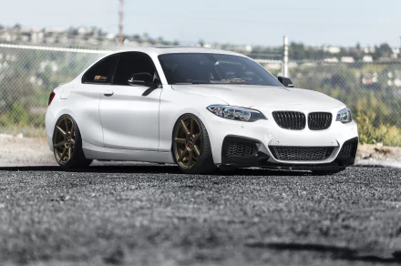 white car car BMW vehicle BMW 2 Series HD Desktop Wallpaper | Background Image