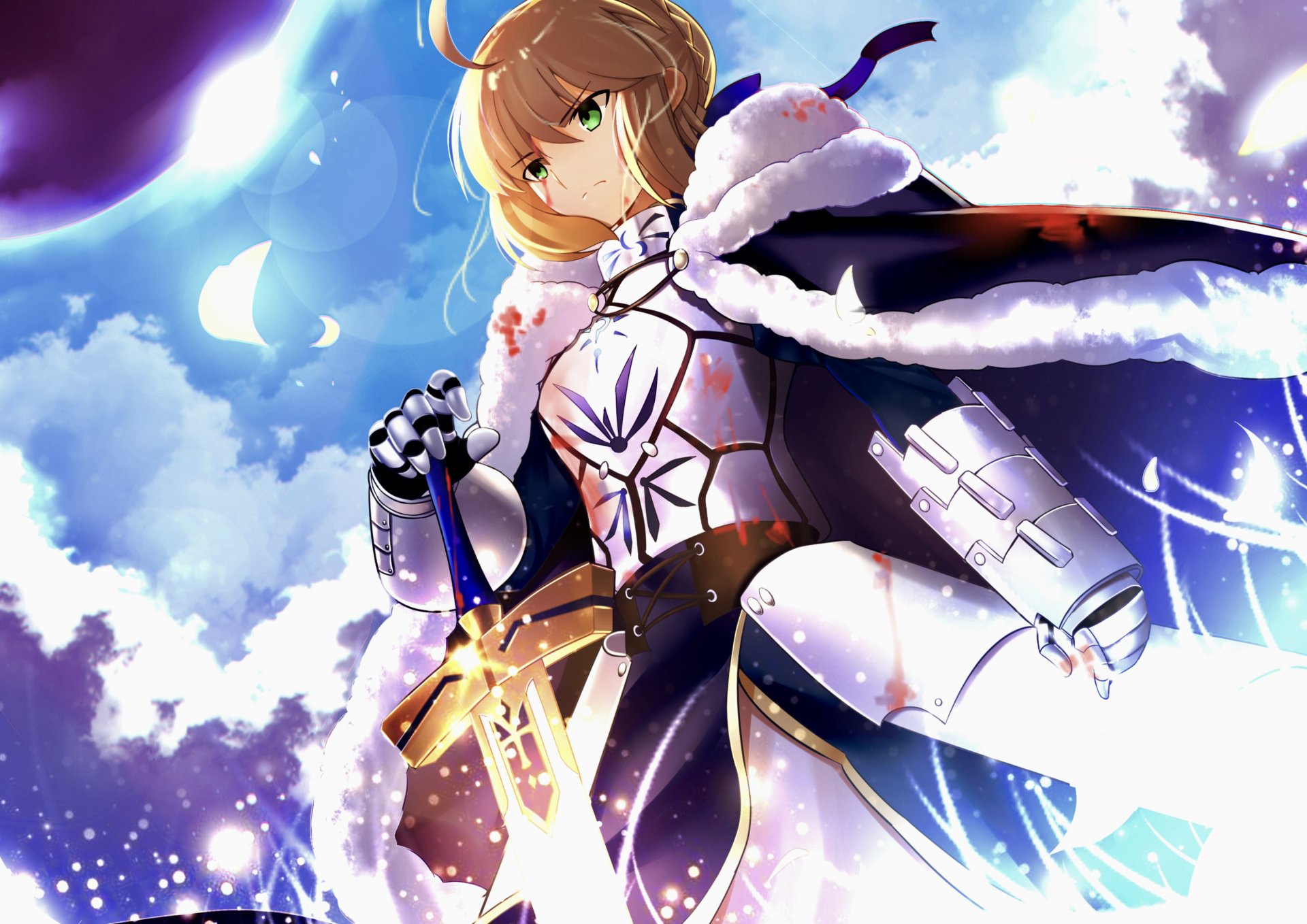 Download Artoria Pendragon Anime Fate/Grand Order 4k Ultra HD Wallpaper by Pたん