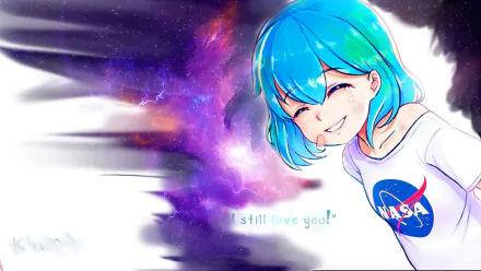 Anime Earth-Chan HD Desktop Wallpaper | Background Image