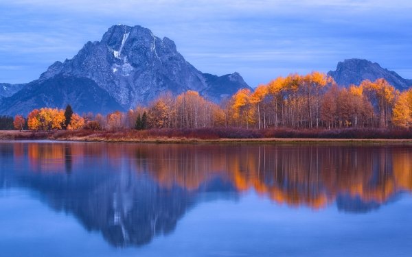 Earth Reflection Nature Lake Fall Mountain HD Wallpaper | Background Image