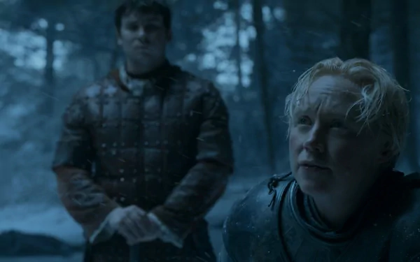 Daniel Portman Gwendoline Christie Podrick Payne Brienne Of Tarth TV Show Game Of Thrones HD Desktop Wallpaper | Background Image
