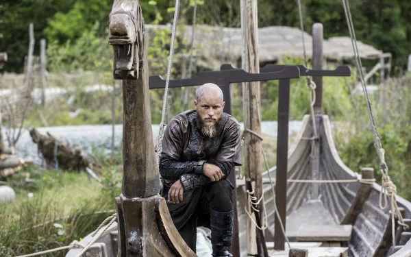 Travis Fimmel Ragnar Lothbrok TV Show Vikings (2013) HD Desktop Wallpaper | Background Image