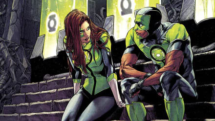 Simon Baz Jessica Cruz (Green Lantern) DC Comics Comic Green Lantern HD Desktop Wallpaper | Background Image