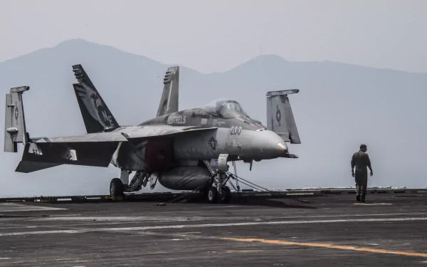 warplane aircraft jet fighter military Boeing F/A-18E/F Super Hornet HD Desktop Wallpaper | Background Image