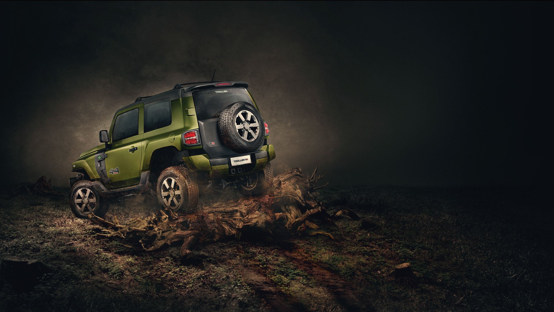 Download Car Green Car Vehicle Troller T4 4k Ultra HD Wallpaper