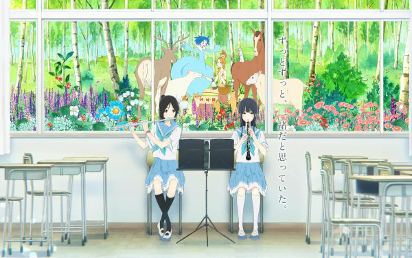 Mizore Yoroizuka Nozomi Kasaki Anime Sound! Euphonium HD Desktop Wallpaper | Background Image