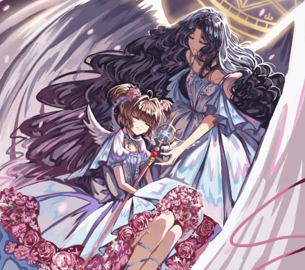 Sakura Kinomoto Nadeshiko Kinomoto Anime Cardcaptor Sakura HD Desktop Wallpaper | Background Image