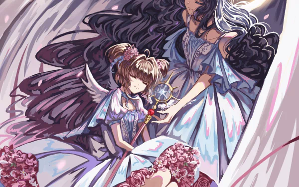 Sakura Kinomoto Nadeshiko Kinomoto Anime Cardcaptor Sakura HD Desktop Wallpaper | Background Image