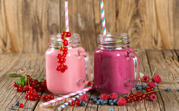 blueberry still life raspberry currants berry fruit drink food smoothie HD Desktop Wallpaper | Background Image