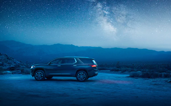 SUV night car Chevrolet vehicle Chevrolet Traverse HD Desktop Wallpaper | Background Image