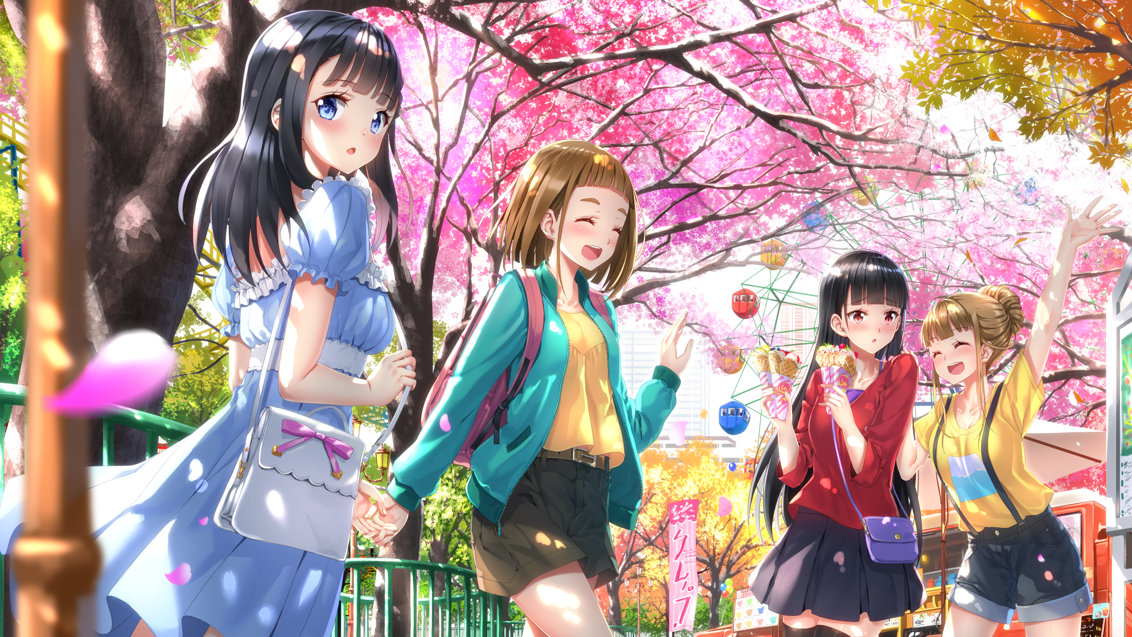 miyake hinata, tamaki mari, kobuchizawa shirase, and shiraishi