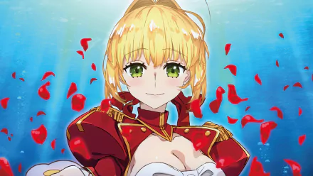 green eyes blonde Saber (Fate Series) Anime Fate/Extra Last Encore HD Desktop Wallpaper | Background Image